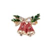 Vánoční brož s broušenými kamínky (Varianta 4 crystal, Balení 1 ks)