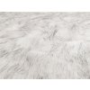 Kožešina Richard (Varianta 1 bílá černá, Balení 1 m)