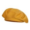 Dámský pletený baret (Varianta 2 hořčicová, Balení 1 ks)