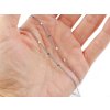 Řetízek z nerezové oceli zdobený 2 mm metráž (Varianta platina, Balení 1 m)