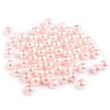 Plastové voskové korálky / perly Glance Ø6 mm (Varianta F41 lososová, Balení 20 g)