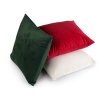 Velvetový / sametový polštář ve vánočních barvách 40x40 cm (Varianta 5 červená, Balení 1 ks)