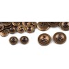 Knoflík imitace kovu velikost 24" (Varianta 1 (24") staromosaz, Balení 20 ks)