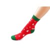 Vánoční ponožky unisex (Varianta 1 červená, Balení 1 pár)