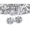 Knoflík / ozdoba svatebních šatů broušený květ (Varianta 24" crystal, Balení 10 ks)