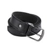 Pánský pásek hladký a prošívaný šíře 3,7 cm (Varianta 7 (105 cm) černá, Balení 1 ks)