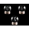 LED svítící skleněná koule Ø10 cm (Varianta 3 transparent svatí, Balení 1 ks)
