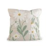 Povlak na polštář vyšívané květy 45x45 cm (Varianta 1 režná světlá, Balení 2 ks)