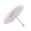 Dekorace papírový deštník k domalování a dotvoření Ø38,5 cm (Varianta bílá přírodní, Balení 1 ks)