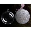 Plastová koule Ø6 cm dvoudílná (Varianta 1 transparent, Balení 12 ks)