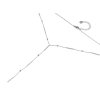 Náhrdelník typu Y do výstřihu z nerezové oceli (Varianta 1 stříbrná, Balení 1 ks)