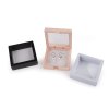 Krabička s průhlednou fólií k vystavení zboží a dárkovému balení 7x7 cm (Varianta 2 pudrová, Balení 10 ks)