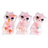 Sada dětských prstýnků v krabičce kočka, květ (Varianta 1 mix náhodných variant kočka, Balení 1 krab.)