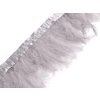 Prýmek - krocaní peří šíře 9-12 cm (Varianta 1 Off White, Balení 2 m)