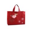 Taška z laminované netkané textilie dárková, vánoční 32x42 cm (Varianta 1 červená, Balení 1 ks)