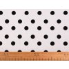 Bavlněná metráž / imitace lnu hrubší, puntíky (Varianta režná, Balení 1 m)