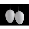 Plastové vejce 6,3x8,8 cm se závěsem (Varianta bílá, Balení 2 ks)