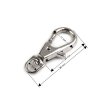 Kovová karabinka otočná, průvlek 4 mm (Varianta 1 nikl, Balení 5 ks)