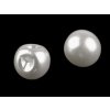 Perla k našití / knoflík Ø12 mm (Varianta 2 bílá perleť, Balení 10 ks)