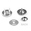 Magnetické zapínání Ø18 mm s nýtkem (Varianta 1 nikl, Balení 5 sada)