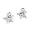Přívěsek 12x12 mm hvězda (Varianta platina, Balení 10 ks)