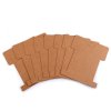 Papírová karta natural 8,6x10,2 cm s výřezem (Varianta hnědá přírodní, Balení 100 ks)