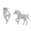Brož s broušenými kamínky kočka, kůň (Varianta 2 crystal kůň, Balení 1 ks)