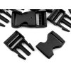 Spona trojzubec šíře 25 mm (Varianta 2 (2) černá, Balení 5 pár)