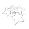 Kovová hvězda vánoční pro tvoření a lapače snů Ø20 cm (Varianta nikl, Balení 1 ks)