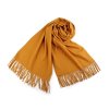 Šátek / šála typu pashmina s třásněmi 65x180 cm (Varianta 7 (12a) hořčicová, Balení 1 ks)