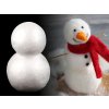 Sněhulák 9x14 cm polystyren (Varianta bílá, Balení 1 ks)