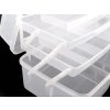 Velký plastový box / kufřík rozkládací (Varianta transparent off white, Balení 1 ks)