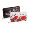 Dámská peněženka květy 10x19 cm (Varianta 2 černá, Balení 1 ks)