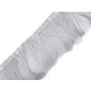 Prýmek - husí peří 6-11 cm (Varianta 3 černá, Balení 1 m)