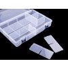 Plastový box / zásobník 6x20x30 cm (Varianta transparent, Balení 1 ks)
