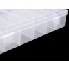 Plastový box / zásobník 12,5x23x4 cm (Varianta transparent, Balení 1 ks)