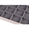 Dřevěné plato / organizér se sametem (Varianta 1 šedá, Balení 1 ks)