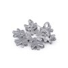 Brož s broušenými korálky vločka (Varianta crystal, Balení 1 ks)