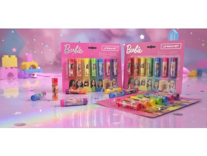 Barbie sada Balzámů na rty 7ks