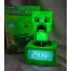 Stylový Minecraft Creeper budík s digitálním displejem
