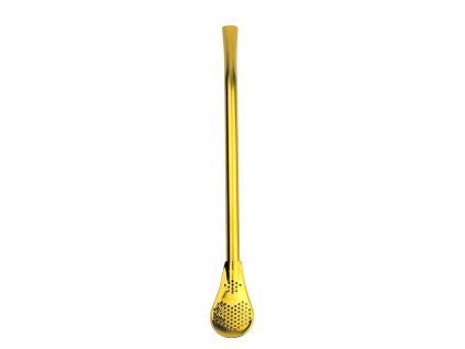 bombilla 18cm coloured mate drinking straw mates hispanic pantry gold 743277