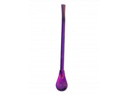 bombilla 18cm coloured mate drinking straw mates hispanic pantry fuchsia purple 455281
