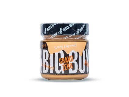 BIG BOY Grand Zero slaný karamel - Arašídový krém s příchutí slaný karamel 250g