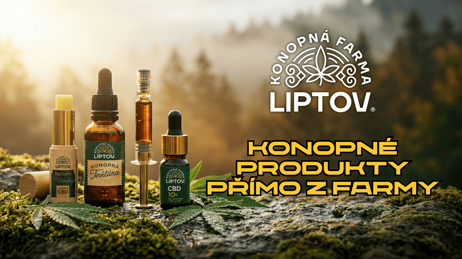 Konopná farma Liptov - vyzkoušejte kvalitní konopné produkty přímo z farmy Liptov!