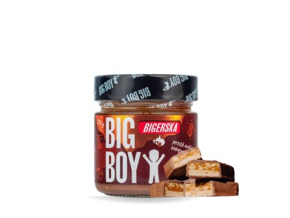 big boy bigerska 220g sladky arasidovy krem s kakaem a slanym karamelem