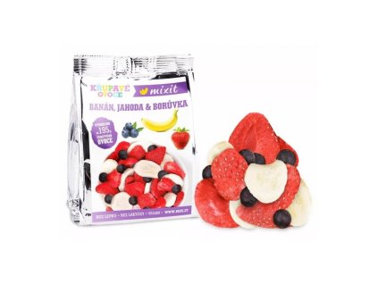 mixit krupave ovoce do kapsy krupavy banan jahoda boruvka 23g
