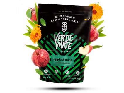 verde mate green apple mint yerba mate 500 g jablko a mata