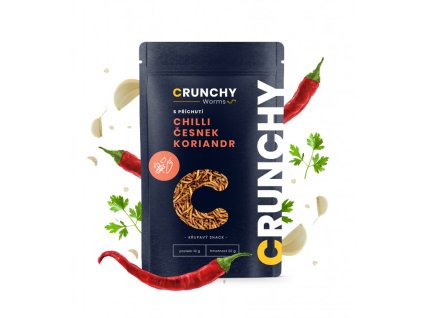 63 crunchy worms s prichuti chilli cesnek a koriandr 20 g