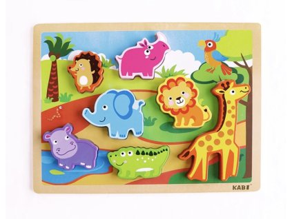 puzzle zvířátka zoo žirafa