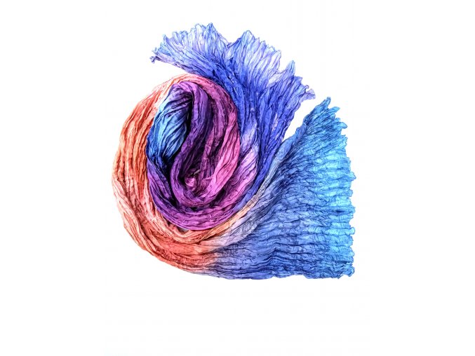 hedvábný šál vícebarevný